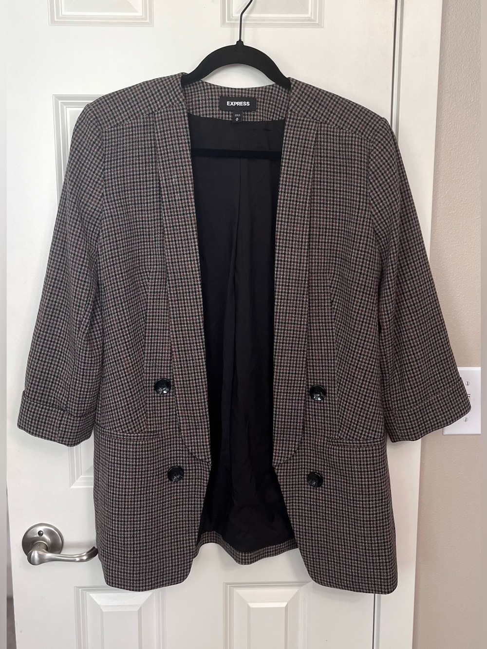 Express Checked Blazer